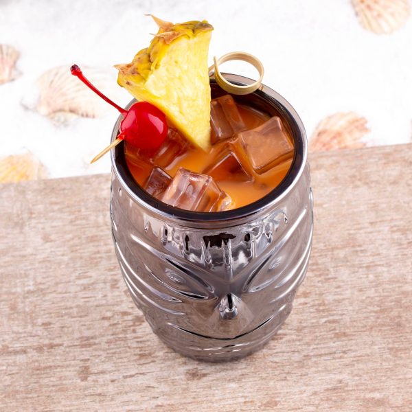 BarConic® Silver Plated Tiki Old Fashioned Tumbler Online - Image 3