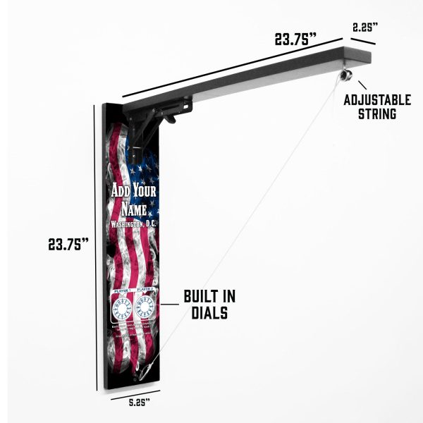 Customizable Wall Mounted Folding Ring Toss - American Flag Smoke Sale - Image 4