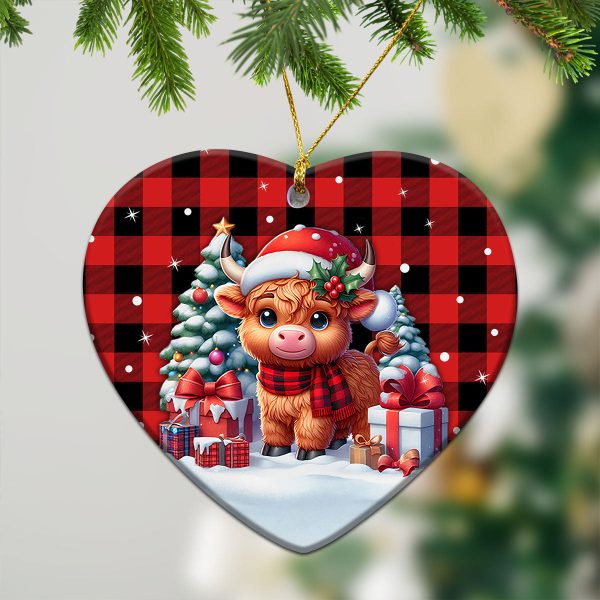 McGregor Rob Roy Modern Tartan Christmas Ceramic Ornament - Highland Cow Winter Style For Cheap - Image 5
